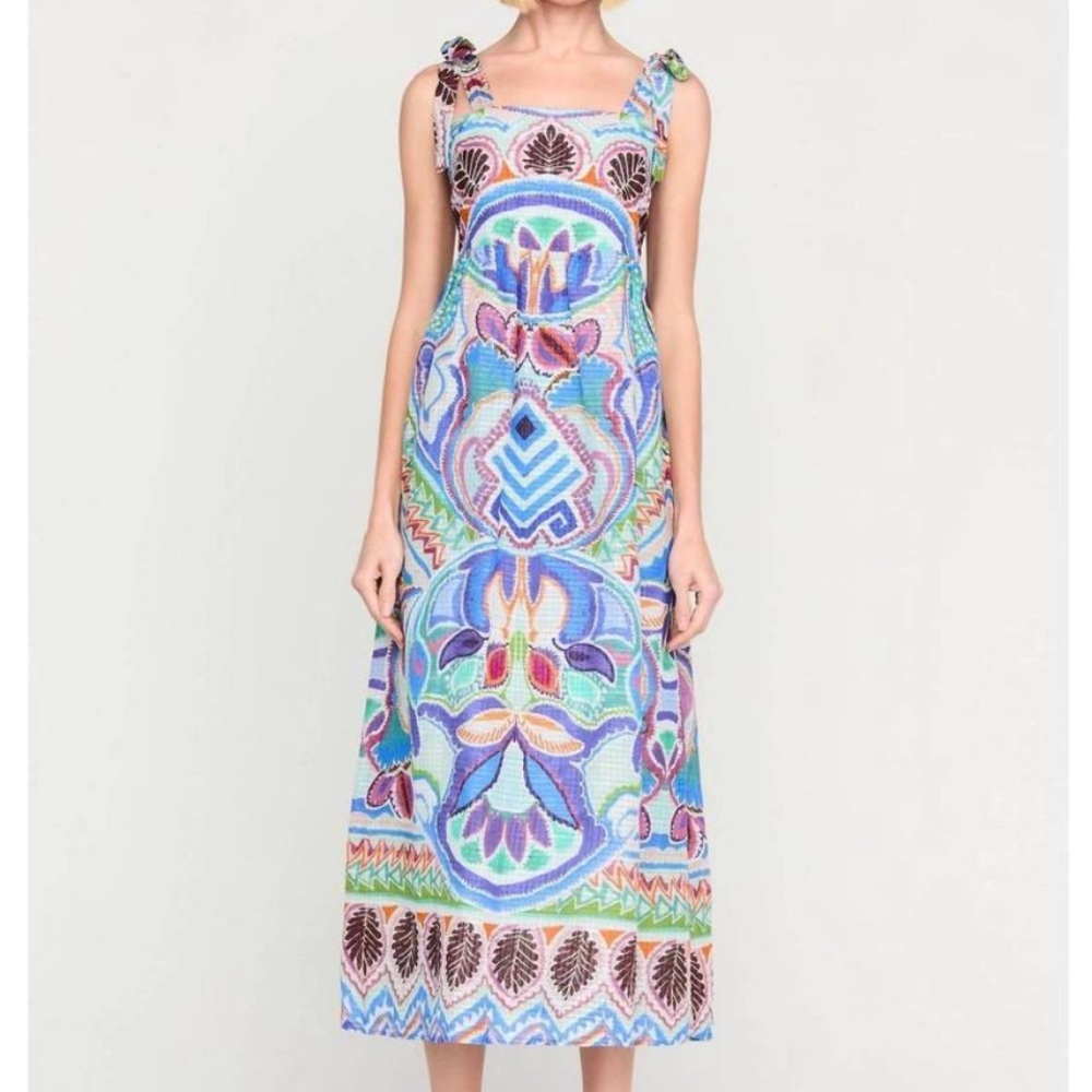 NEW Marie Oliver Colorful Patterned Maxi Dress
